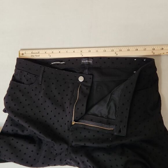 Talbots Soho 5-Pocket Flocked Dot Jeggings - Picture 8 of 11